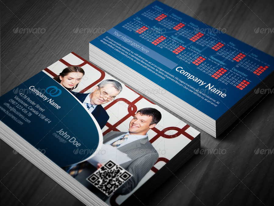 Calendar & Business Card by Sremac GraphicRiver